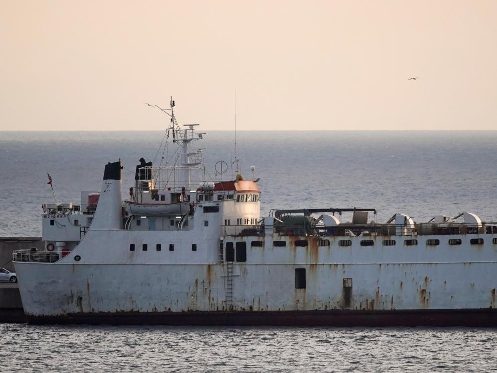 El 'Karim Allah', atracado en el puerto de Cartagena.