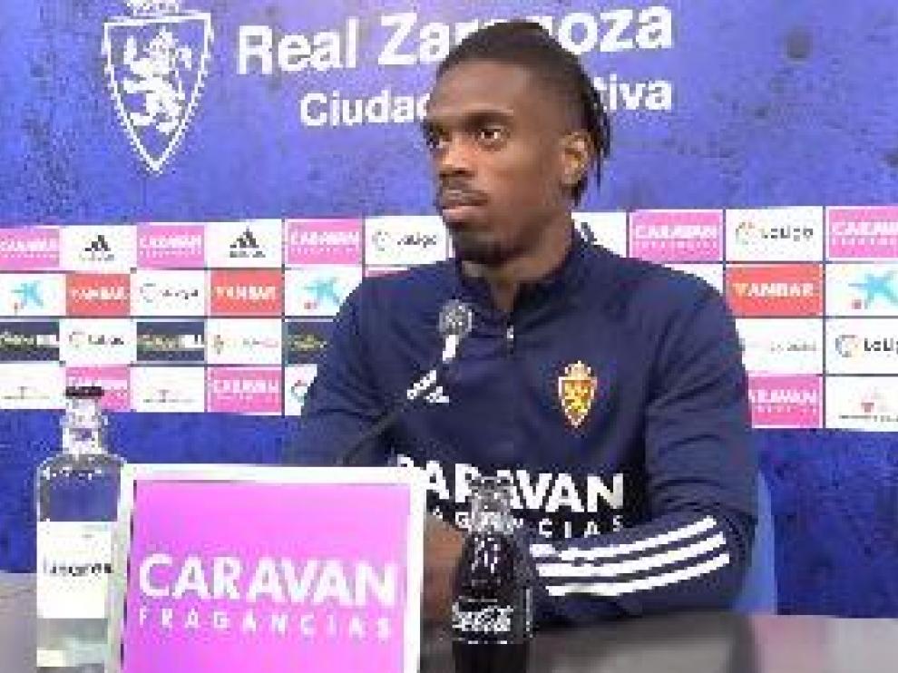 Jair, en su rueda de prensa de este jueves.