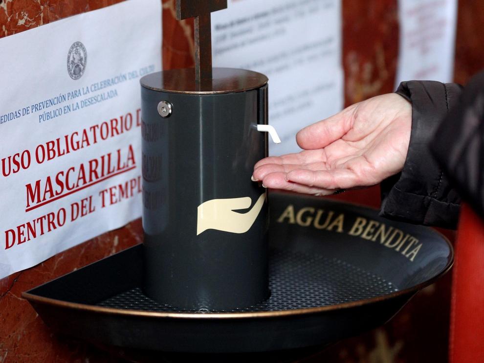 La Basílica de Valencia ya tiene pilas anti COVID