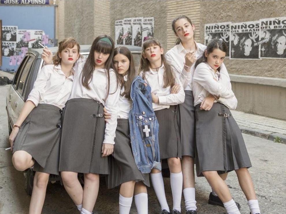 Icónica fotografía con las seis protagonistas de la película.