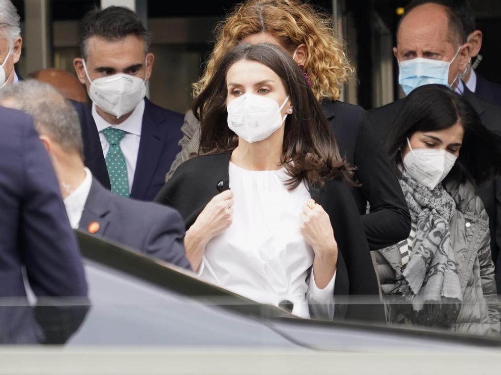La reina Letizia ha presidido este viernes el acto oficial por el Día Mundial de las Enfermedades Raras en Madrid.