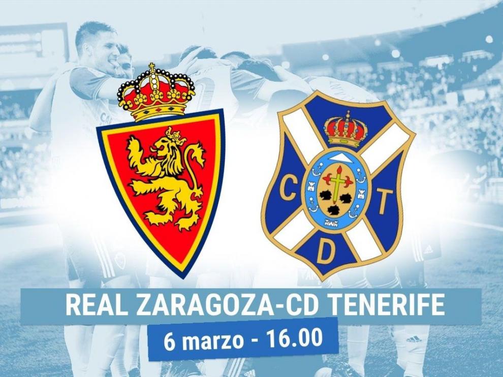Horario y dónde ver el Real Zaragoza-Tenerife.