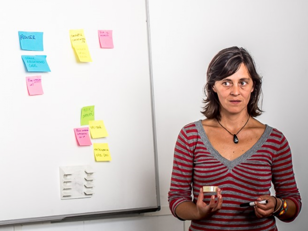 La diseñadora digital Isabel Inés Casasnovas, conocida como Ludita.
