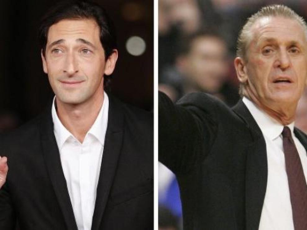 Adrien Brody y Pat Riley.