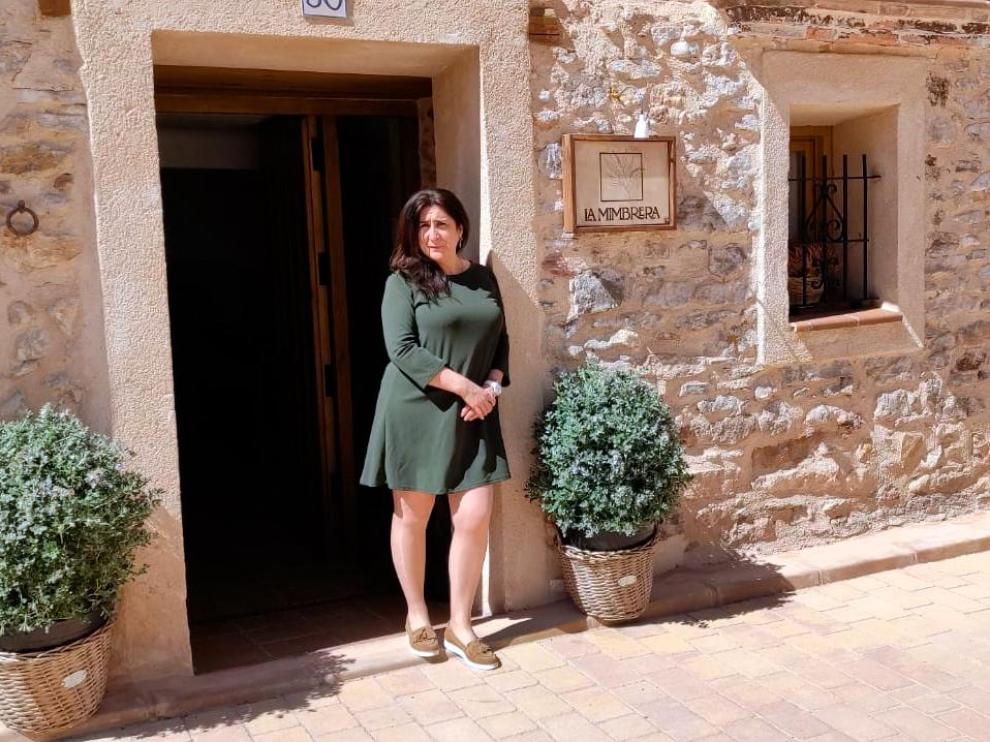 Sonia Guillén abrió su casa rural La Mimbrera, en Estercuel, en octubre.