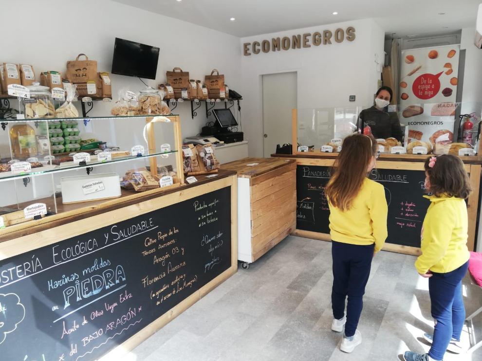 Nueva panadería de Ecomonegros en el paseo de Sagasta, número 30, en Zaragoza.
