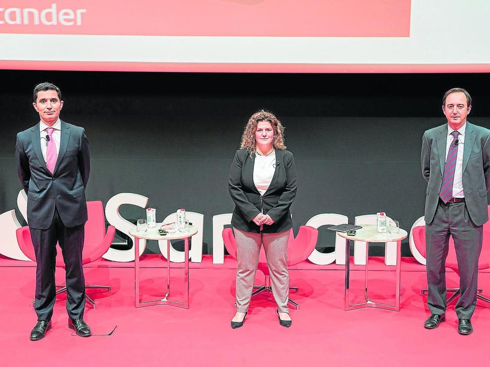 Gerardo Puerta, Batriz Tejero y Pablo Rodríguez-Arias, los tres ponentes del foro