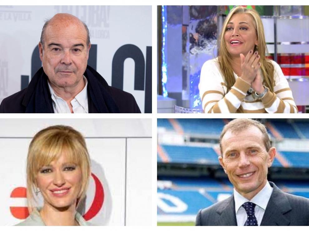 Antonio Resines, Belén Esteban, Susana Griso y Emilio Butragueño