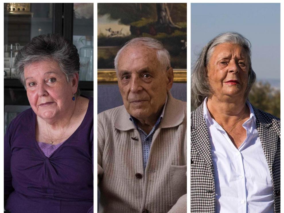 De izquierda a derecha, Pilar Andia, José Solanas y Julia Corchón.