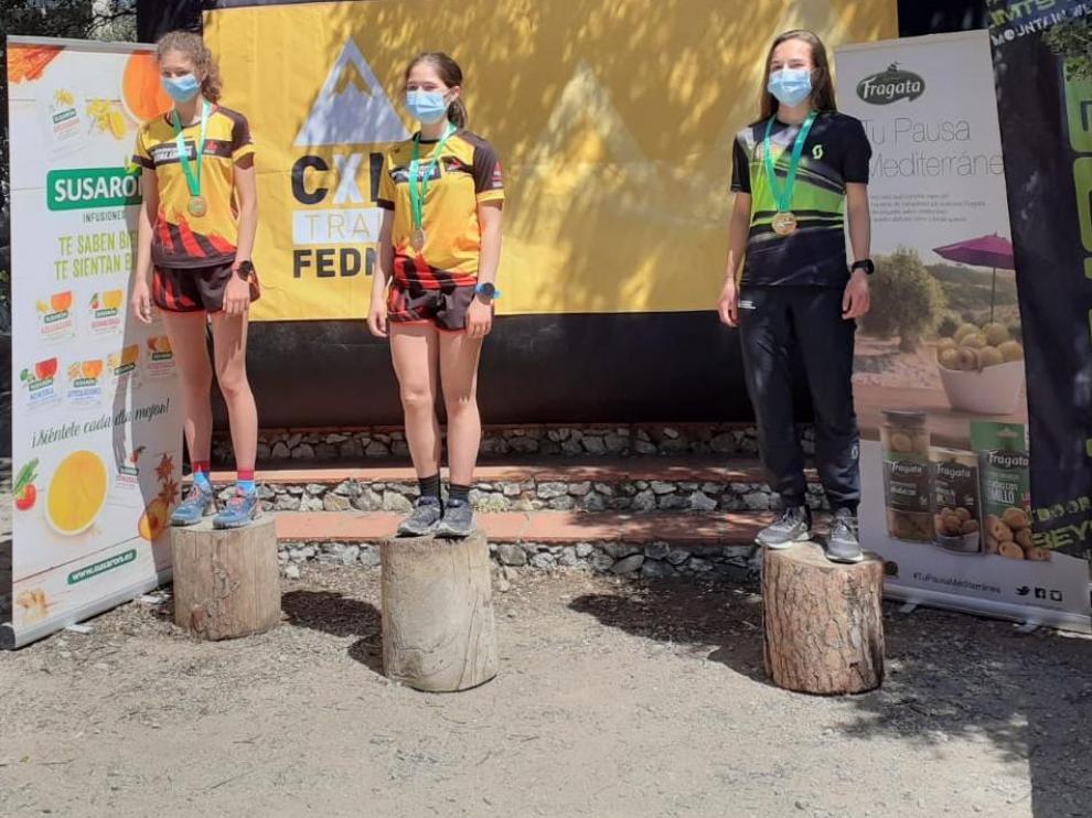 Carrodilla Cabestre, bronce en la primera cita de la Copa de España de carreras por montaña, en la categoría juvenil