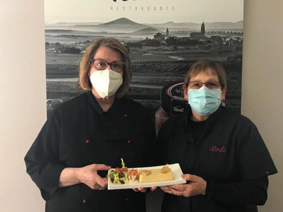 Blanca y Mari Carmen Rodríguez, del restaurante Rodi de Fuendejalón