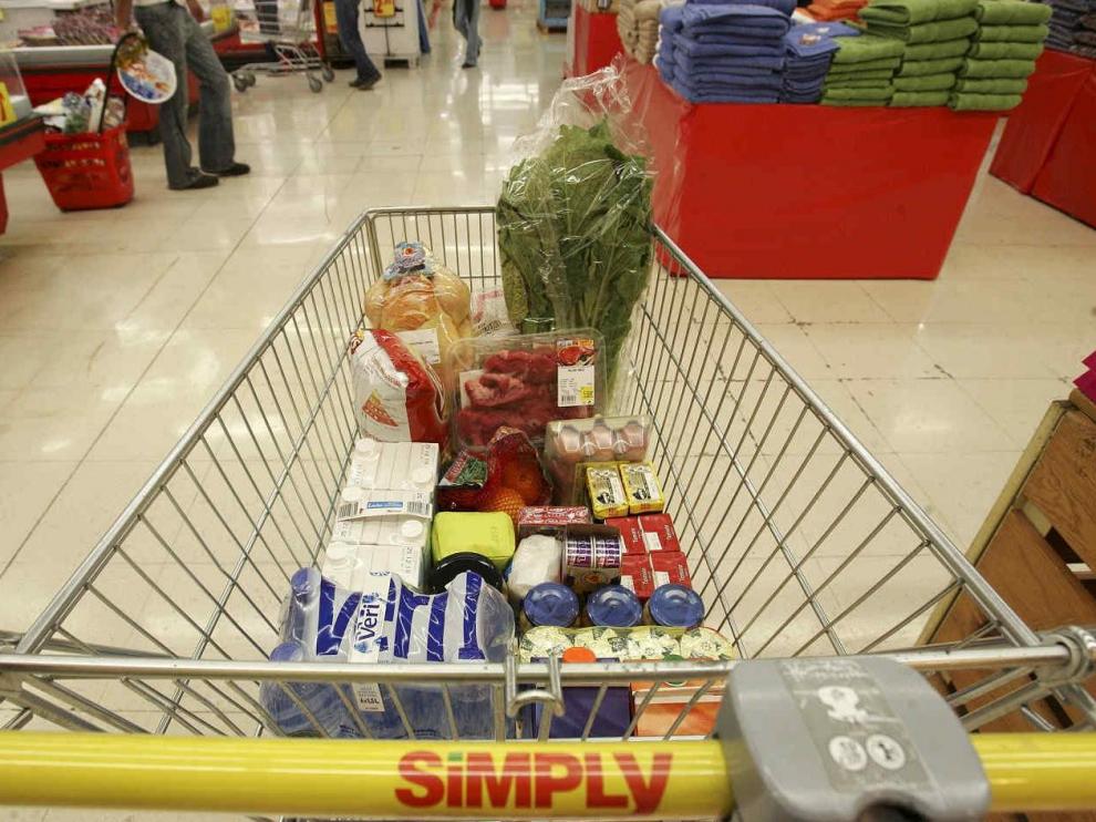 Carro de la compra en los supermercados Simply