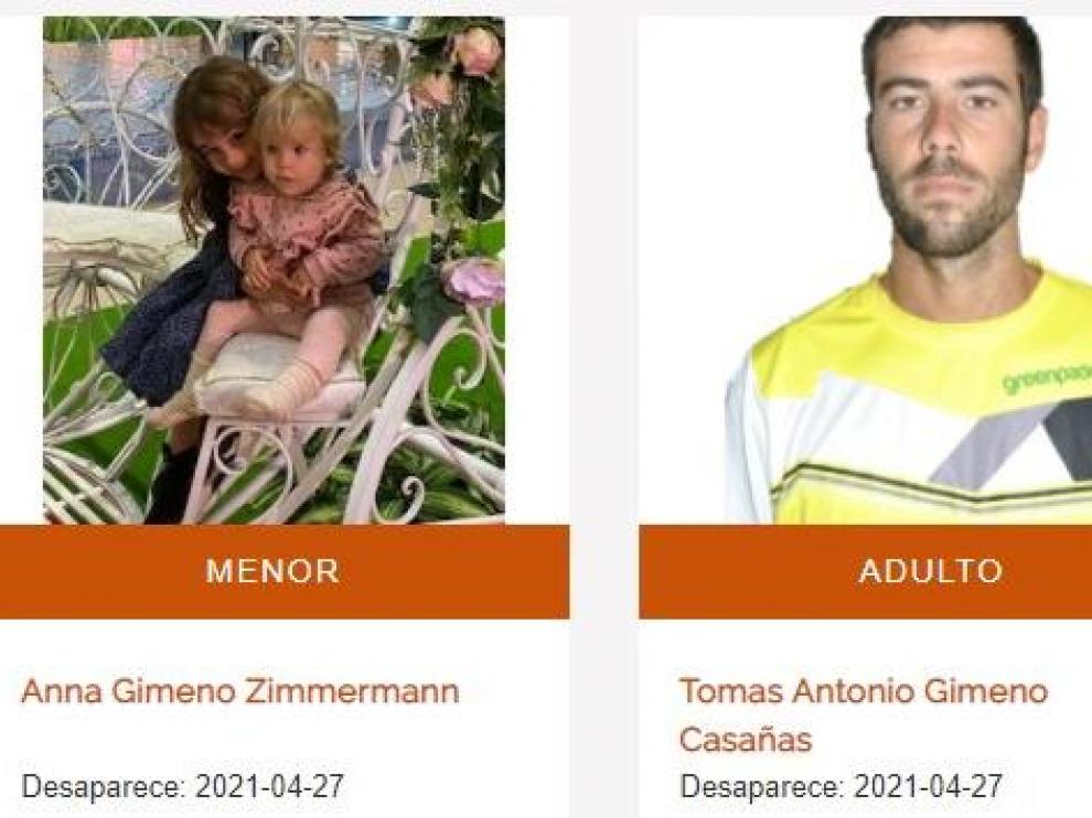 Tomás Antonio Gimeno y sus hijas, Anna y Olivia.