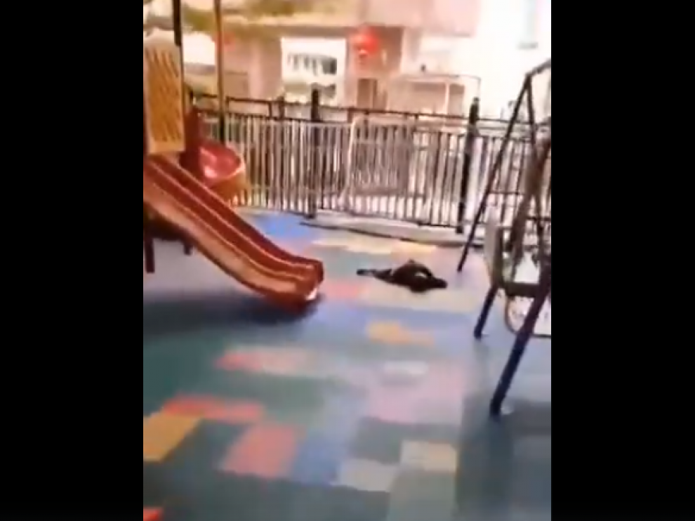Uno de los niños heridos en el ataque