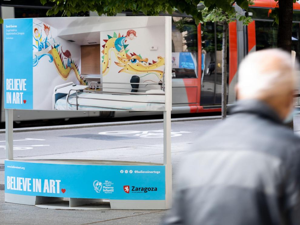 El trabajo de Believe in Art en hospitales se expone en el paseo de la Independencia hasta el 30 de mayo