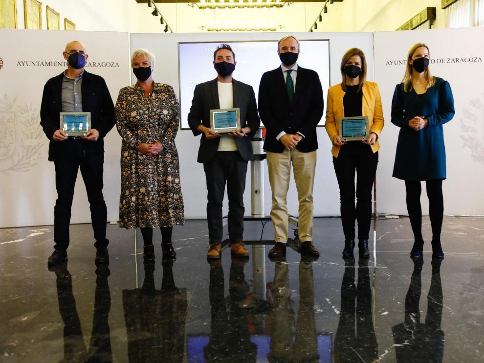 Entrega de los Premios Periodistas de Aragón-Ciudad de Zaragoza en el Día de la Libertad de Prensa