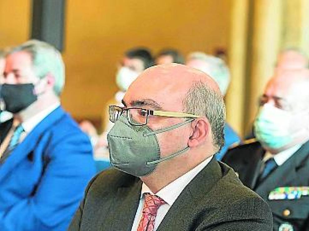 José Tudela, en el acto en memoria de Giménez Abad