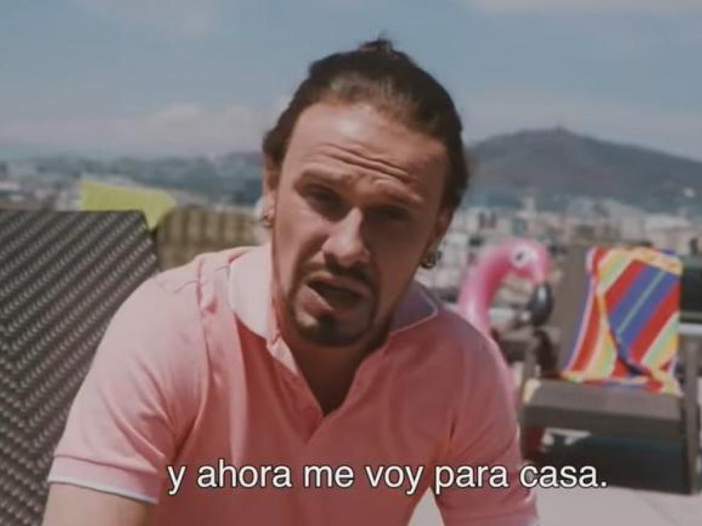 Captura del vídeo paródico de 'Polònia' sobre la marcha de Iglesias.
