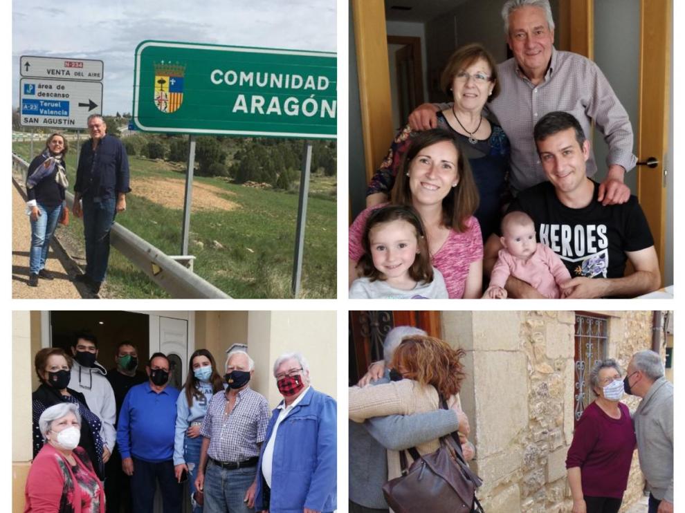 Cuatro historias de reencuentros tras la apertura de las fronteras en Aragón.