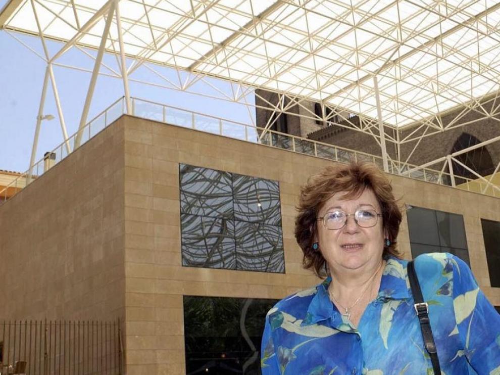 Úrsula Heredia, en una imagen de archivo, tras la reforma del entorno del Teatro Romano.