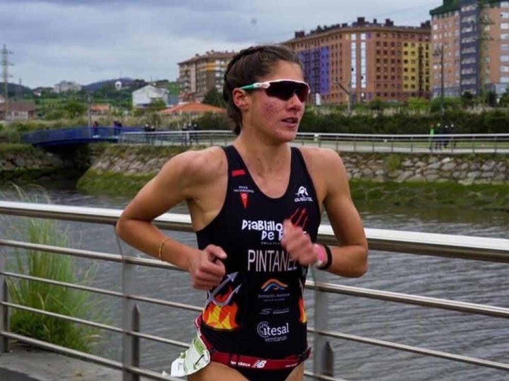 Marta Pintanel, en una competición