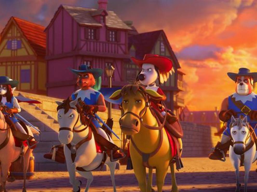 Fotograma de la película de animación 'D'Artacan y los tres mosqueperros'.