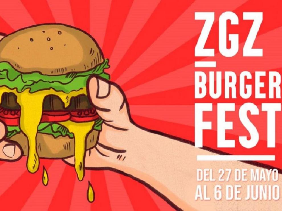 Cartel del Zaragoza Burger Fest 2021.