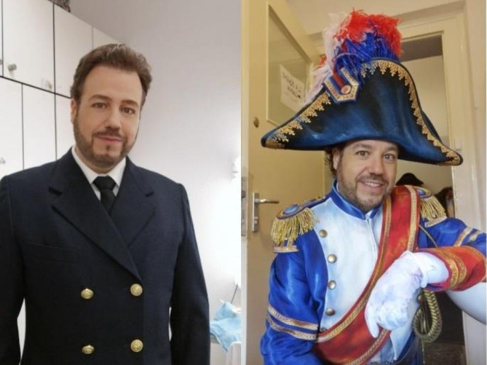 Eduardo Aladrén, caracterizado para los papeles de Pinkerton ('Madama Butterfly'), Rodolfo ('La Bohème'),