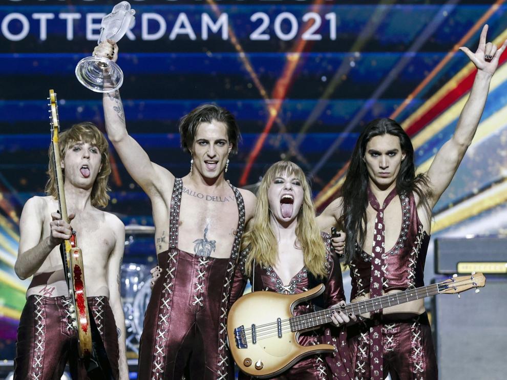 Los italianos Moneskin, ganadores de Eurovisión 2021