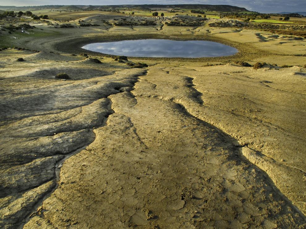 Imágenes de la estepa de Monegros.