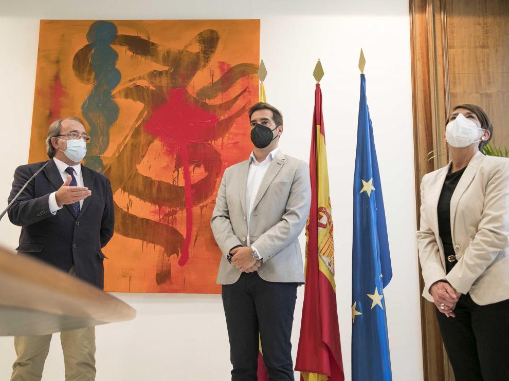 Reunión Pérez Anadón-Teruel por el plan de hostelería