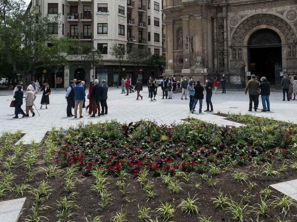 Estreno de la plaza de Santa Engracia reformada.