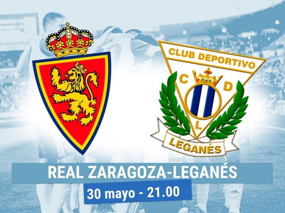 Horario y dónde ver el Real Zaragoza-Leganés.
