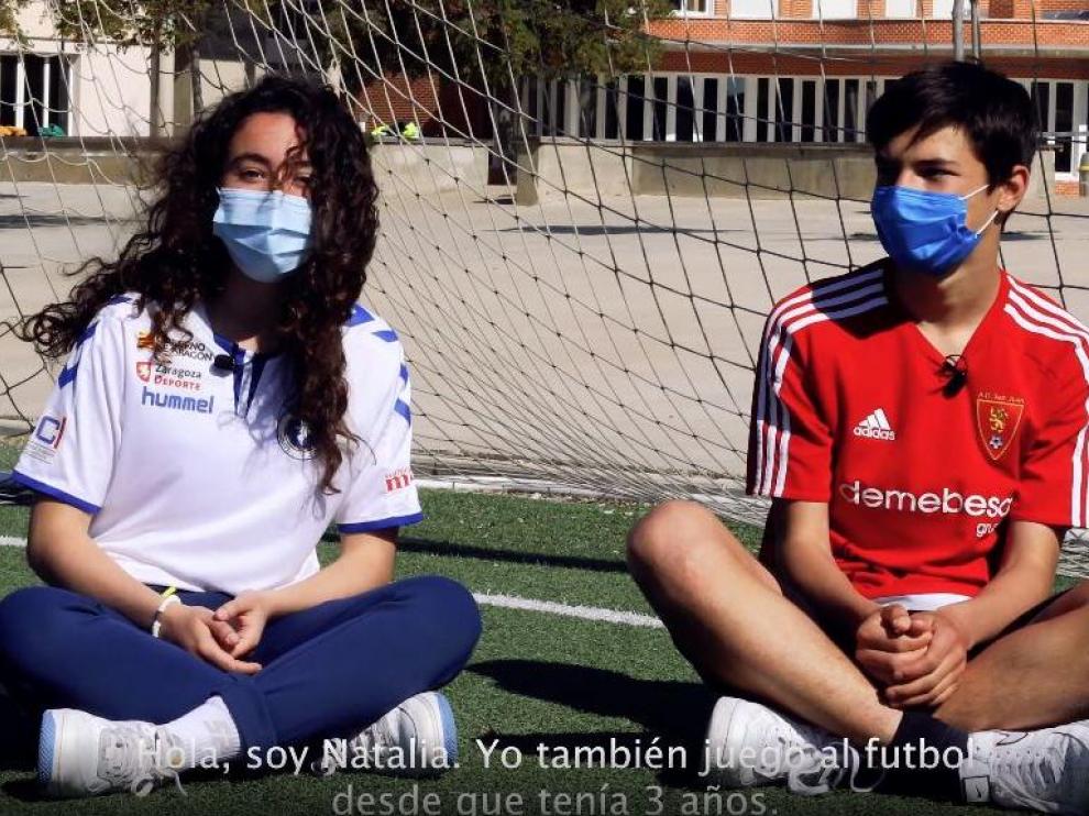 Una de las escena del vídeo del proyecto, realizado por las alumnas y alumnos del centro