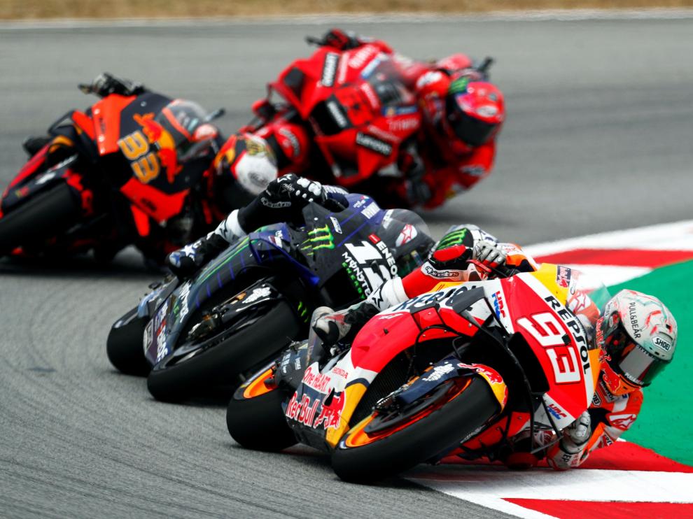 Marc Márquez, durante la carrera de este domingo.