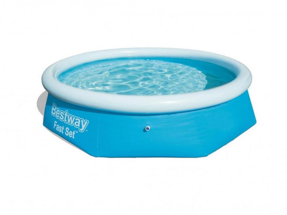 Piscina hinchable.