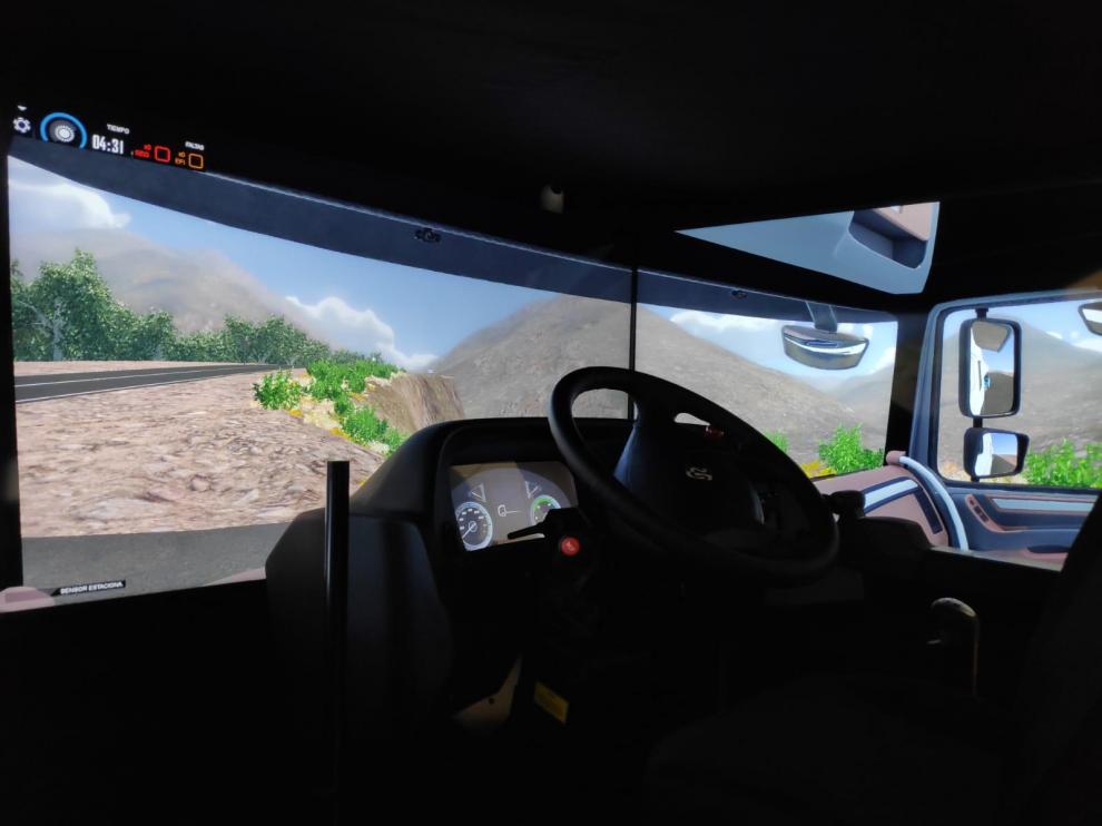 Simulador para conductores profesionales.