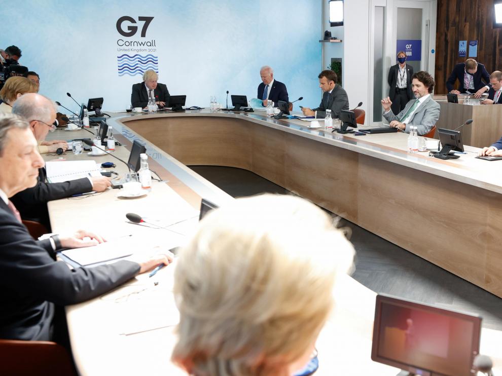 Los líderes del G-7, durante una de sus reuniones en la cumbre.