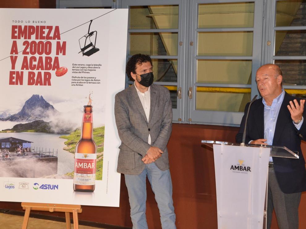 Enrique Torguet y Jesús Santacruz, durante la presentación en el Espacio Ambar.