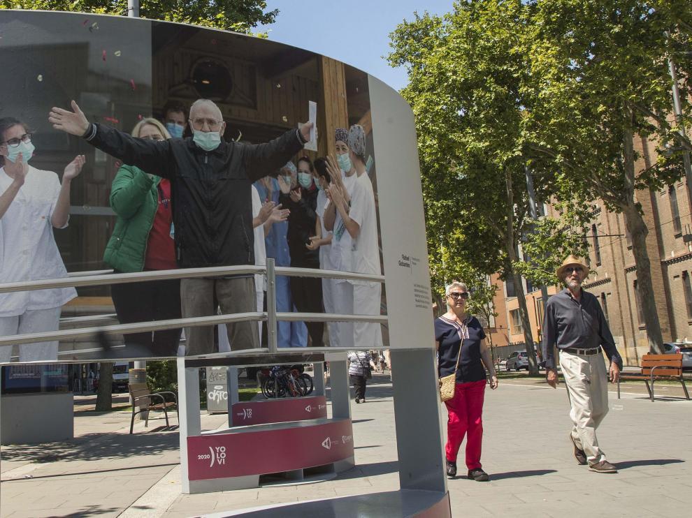 Primer día sin mascarilla obligatoria en exteriores en Zaragoza.