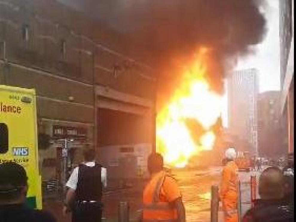 Incendio en el metro de Londre