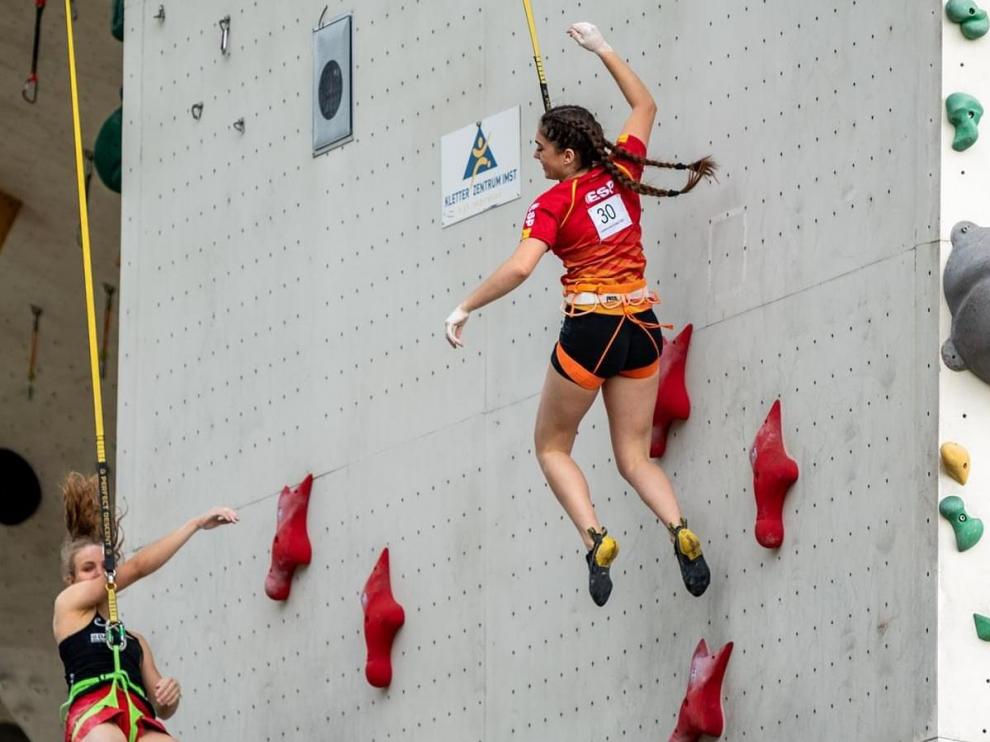 María Laborda, primera medalla para España en la Copa de Europa de Velocidad.
