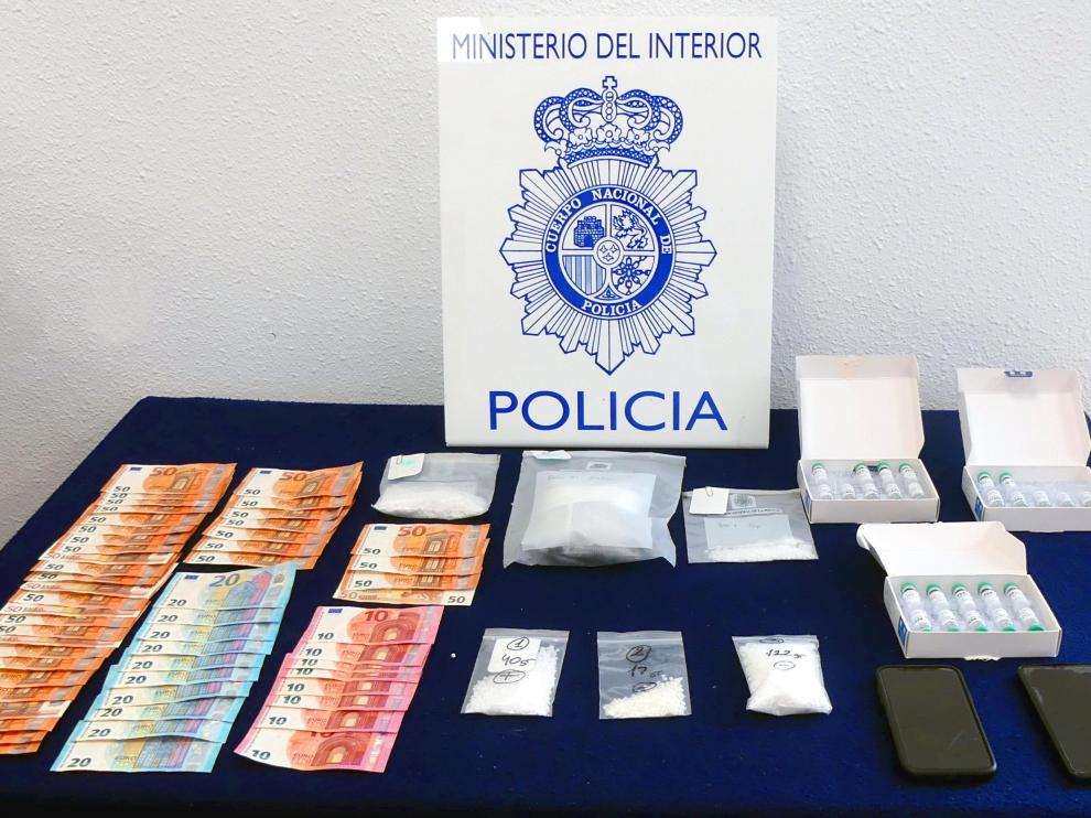 Material requisado por la Policía Nacional