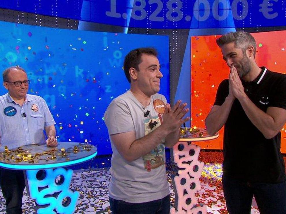 Momento del programa tras la entrega del bote