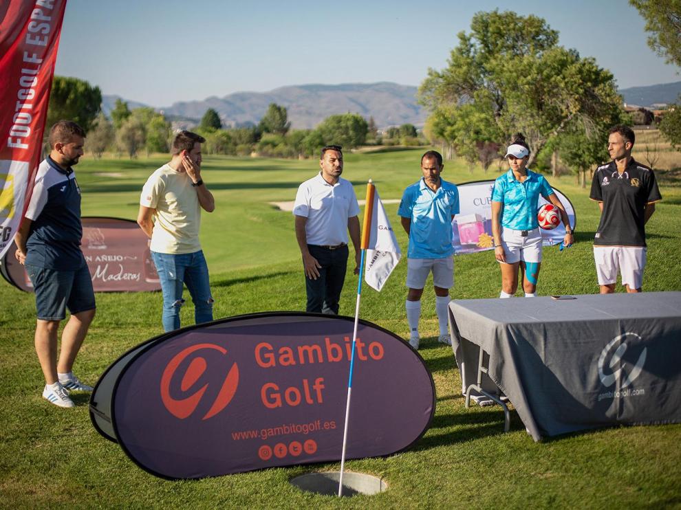 Presentación de la prueba nacional de footgolf en Calatayu