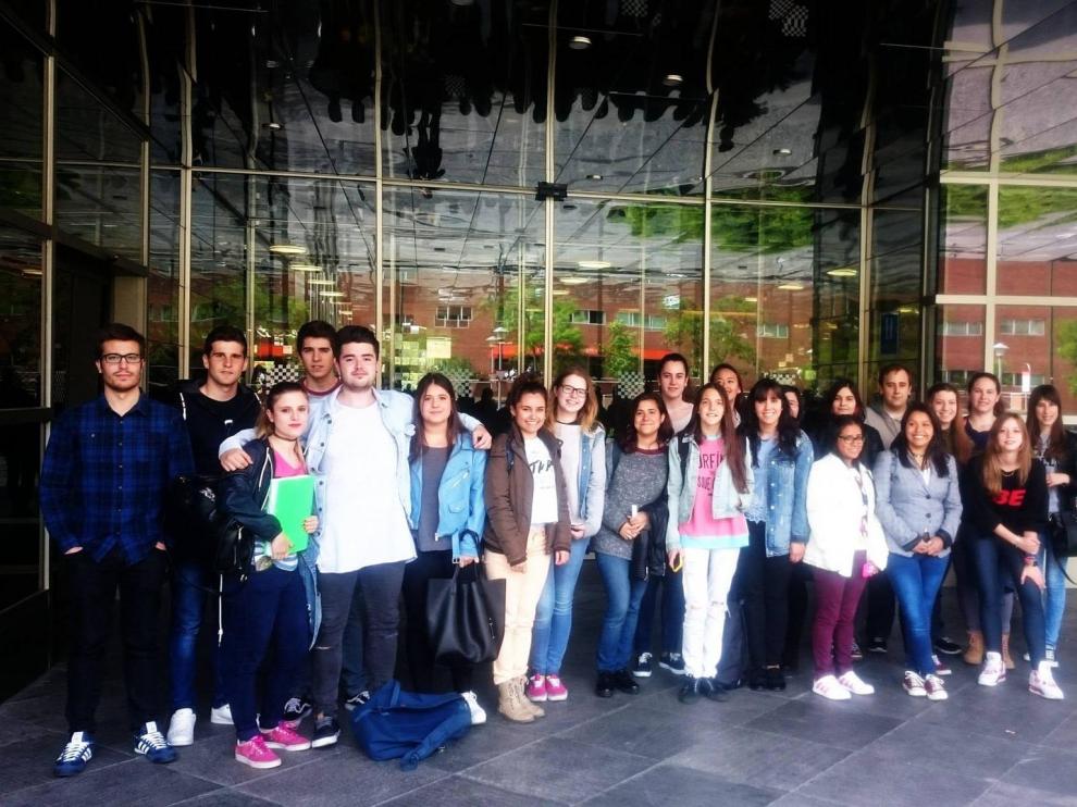 Alumnos del Grado de Turismo de ETUZ.