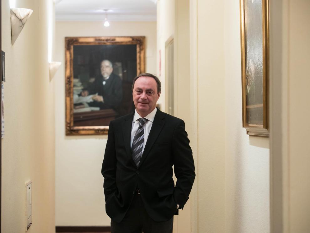 El decano del Colegio de Abogados de Zaragoza, Antonio Morán, en una imagen de archivo.
