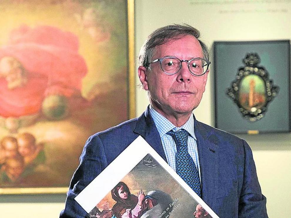 Arturo Ansón, en la muestra que ha comisariado.