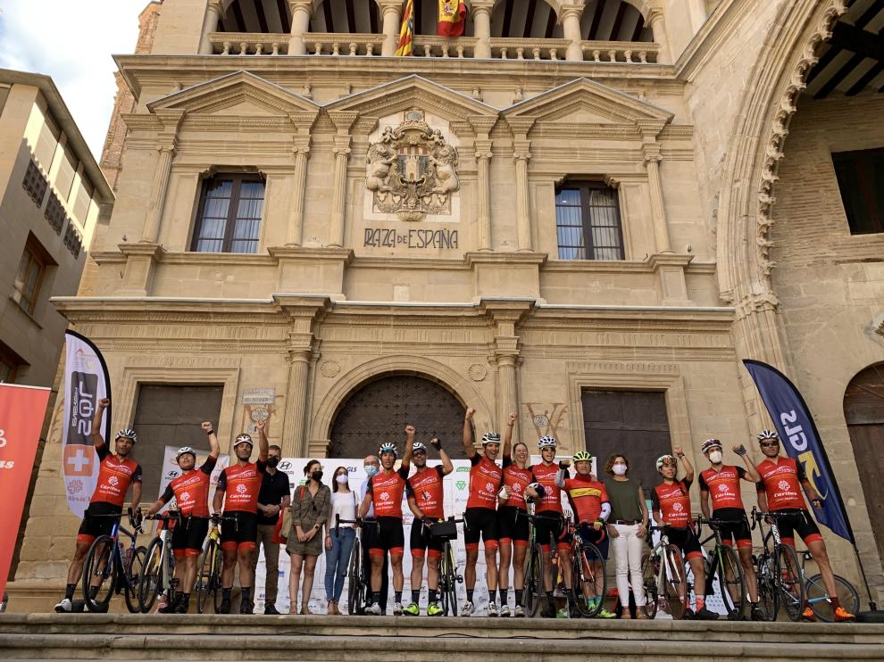El Movimiento Ultreya fue recibido en la plaza de España de Alcañiz.