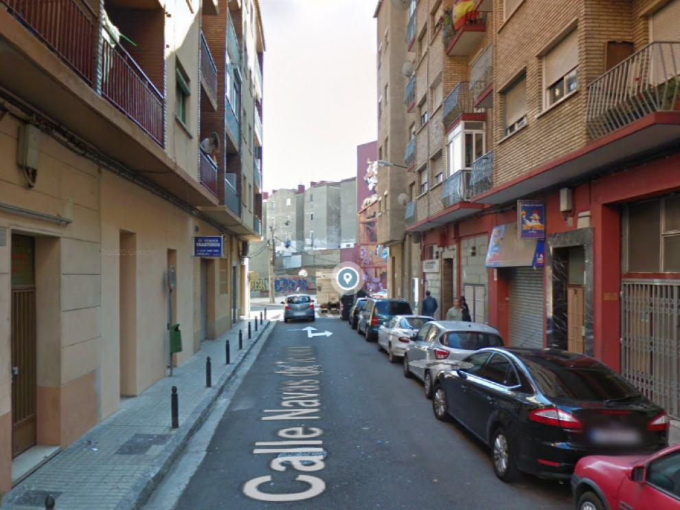 Una imagen de la calle de las Navas de Tolosa, en Delicias, donde un hombre ha amenazado de muerte a su pareja en el domicilio.